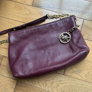 Michael Kors Burgundy Leather crossbody